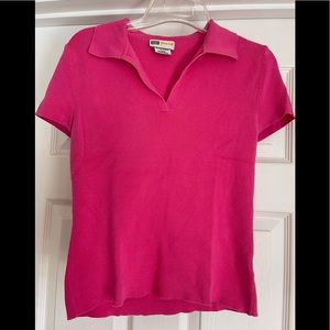 Faded Glory short sleeve V neck collared sweater